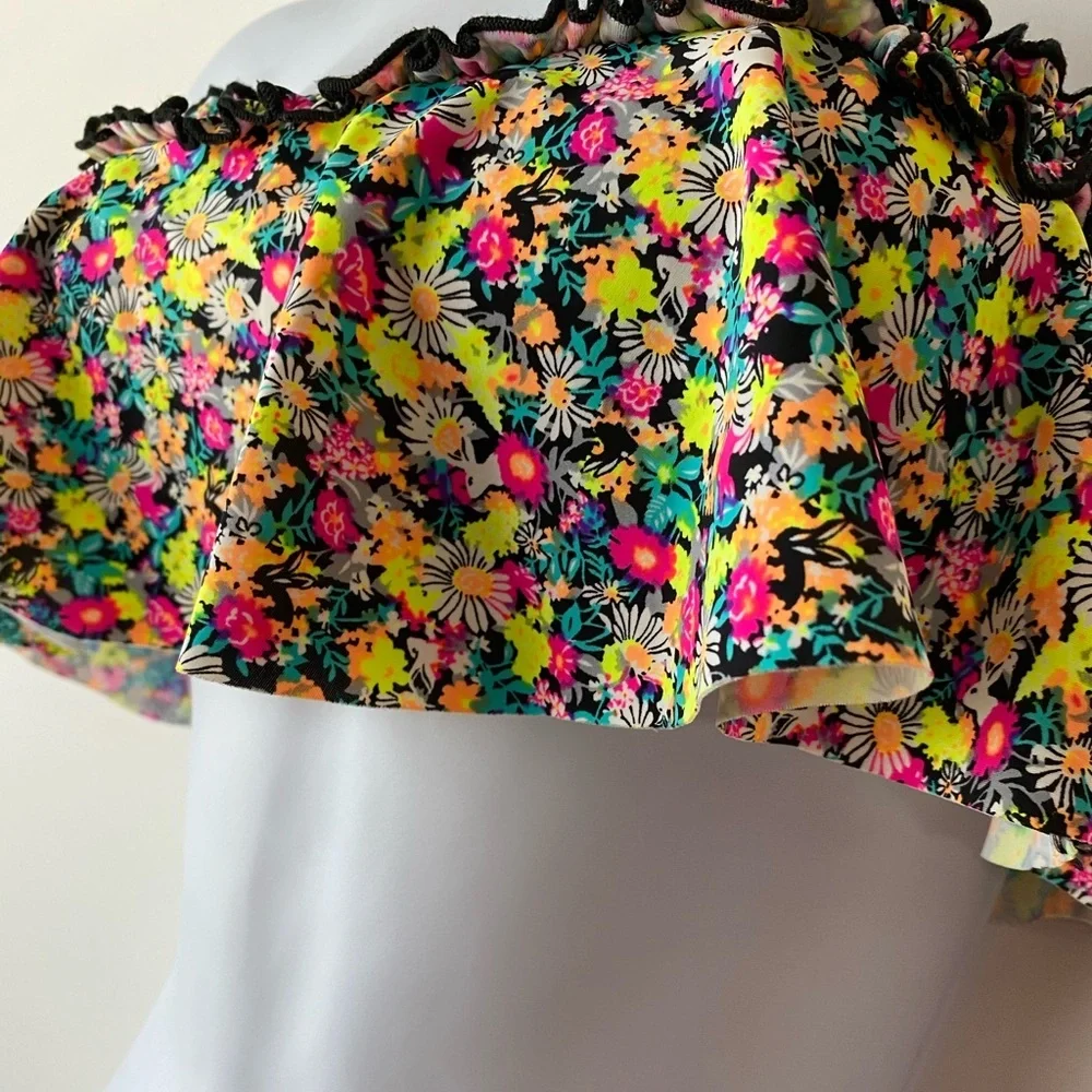 Hobie Multicolored Bandeau‎ Bikini Top ONLY, Size S